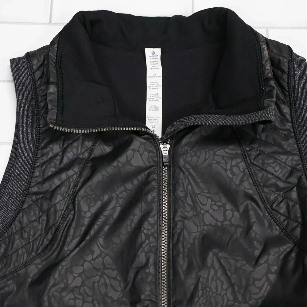 Lululemon Rebel Runner Vest Petal Camo‎ Embossed Black Athletica Athleisure Run